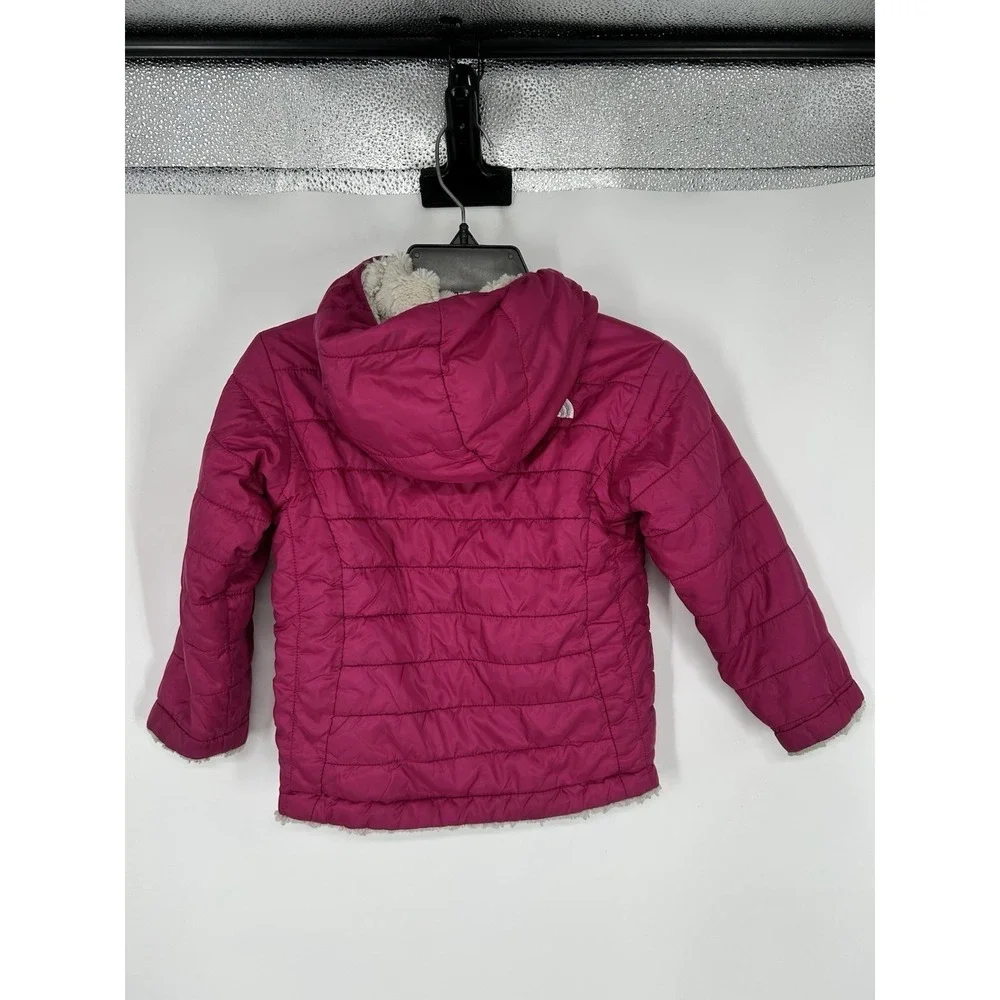 The North Face Reversible Puffer Jacket Sherpa Kids Toddler Toddlers Size 4 4T‎